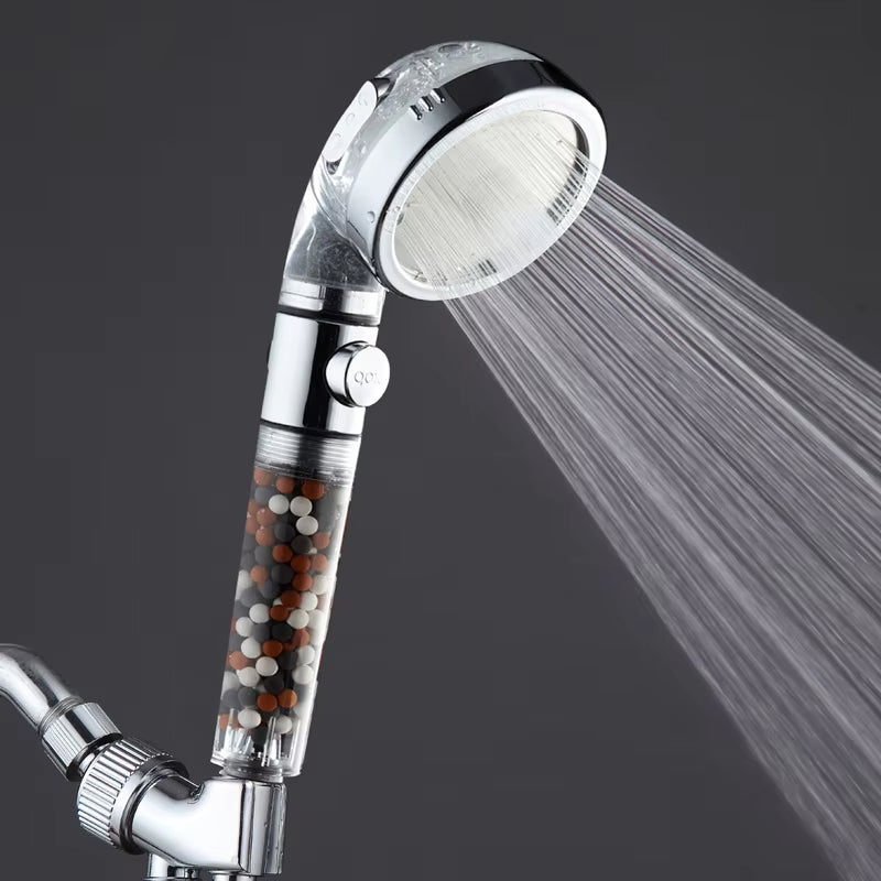 Self-Contained Filter, Pressure-Boosting And Adjustable Jet Shower Head-5536