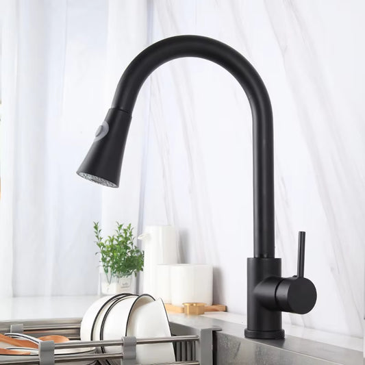 360 Degree Rotating Kitchen Sink Countertop Pull-Out Faucet-8582