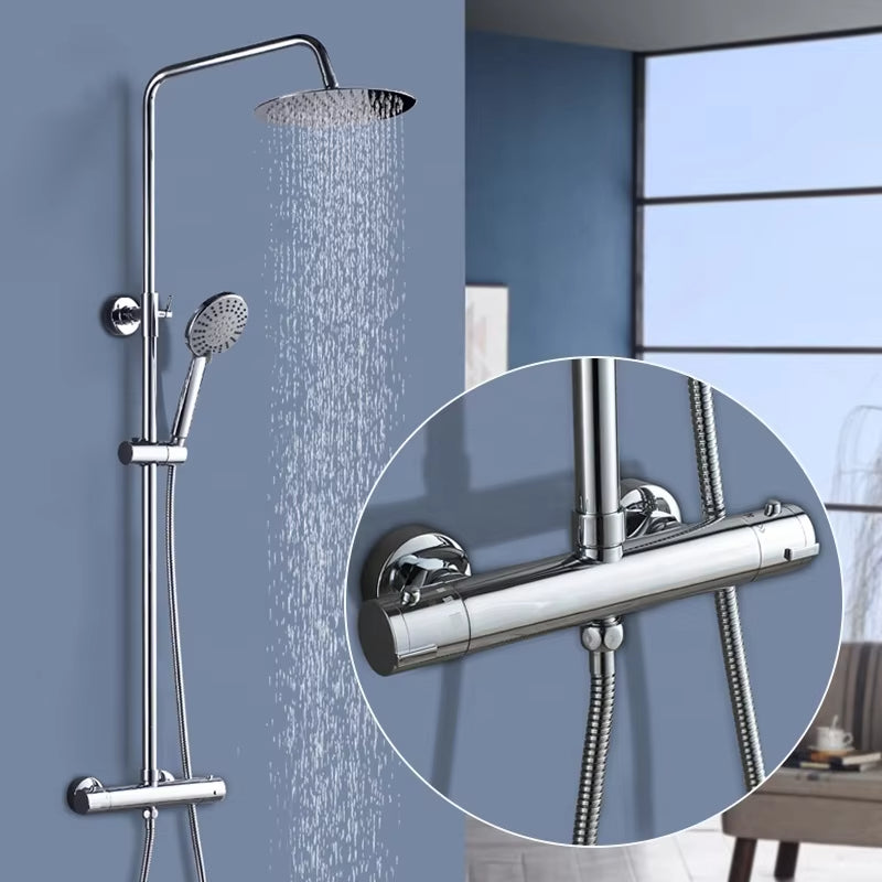 Wall Mounted Bathroom Shower Set With Handheld Showerhead-6956ABS