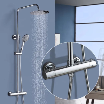 Wall Mounted Bathroom Shower Set With Handheld Showerhead-6956ABS