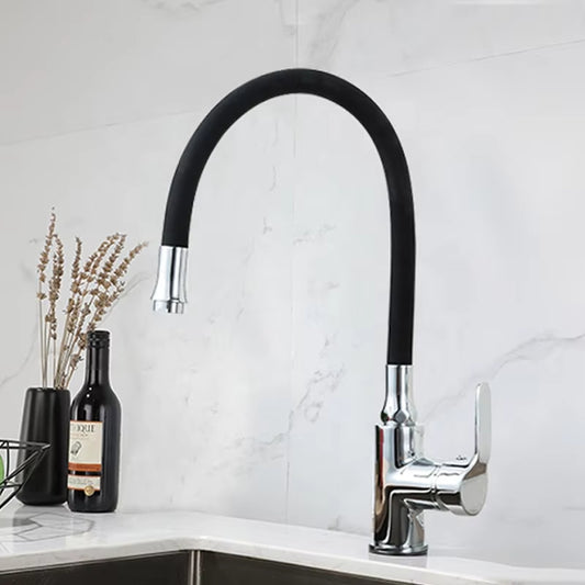 Flexible Kitchen Countertop Mounted Brass Faucet-8416B