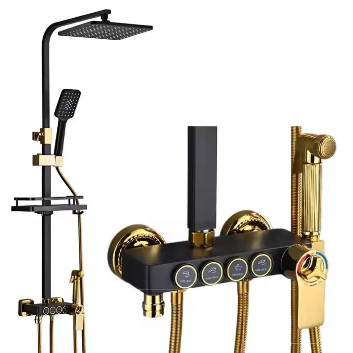 Stainless Steel Luxury Wall Mounted Bathroom Shower Set-6221