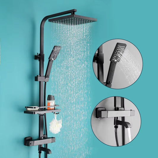 Bathroom Thermostatic Shower Faucet Set With Bathtub Faucet-6951