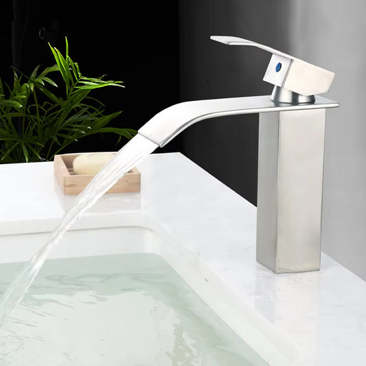 Bathroom Waterfall-Style Water-Washing Faucet With Adjustable Hot And Cold Water For Washing Face And Hands-5305