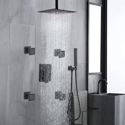 Shower Set Wall Mounted Bathroom Faucet Brass Set Rain Shower-6564