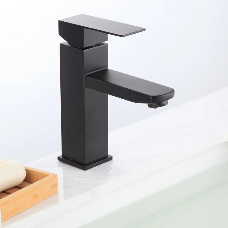 Black Countertop Bathroom 304 Stainless Steel Hand Wash And Face Faucet-5320
