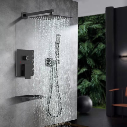 Shower Set Wall Mount Bathroom Faucet Luxury Rain Shower Set-6553