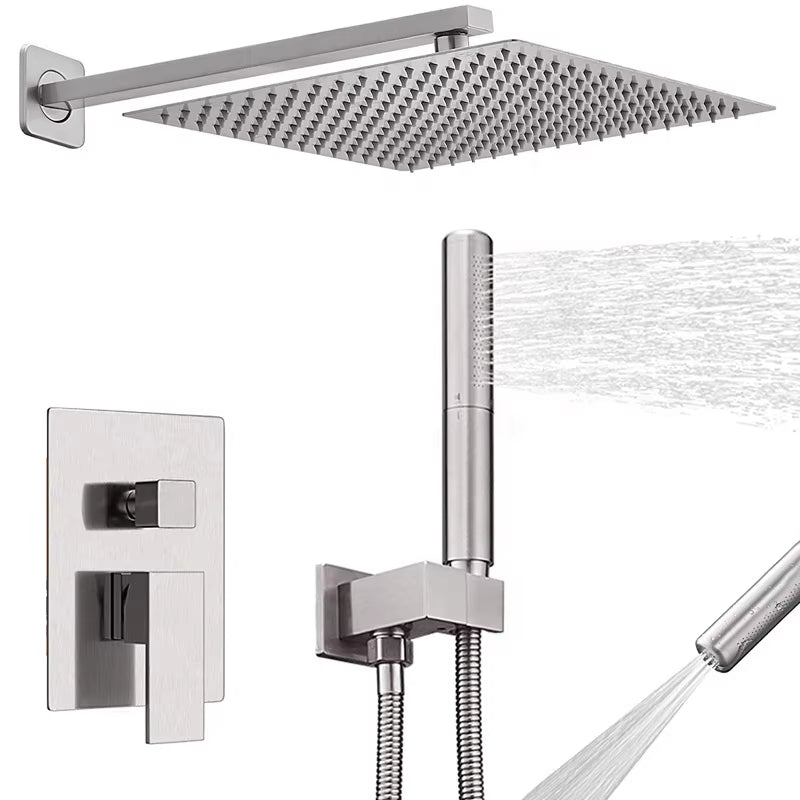 Concealed Shower Set Luxury Brass Set Rain Shower Fixture-6543