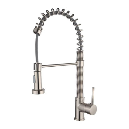 Spring Loaded Hot And Cold Water Kitchen Sink Pull Down Faucet-8592