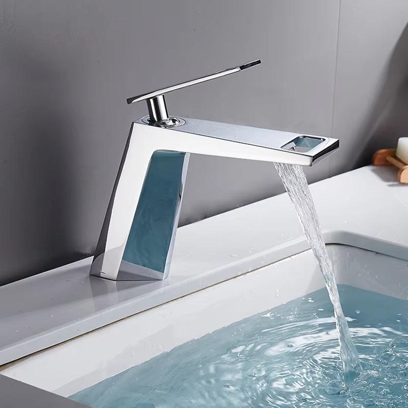 Modern Design Single Handle Single Hole Basin Mixer Tap-7122