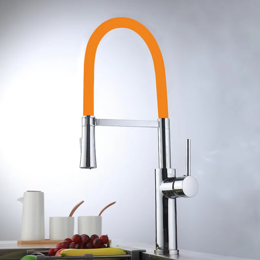 Kitchen Sink Countertop Mounted Hose Faucet With Bracket-8341