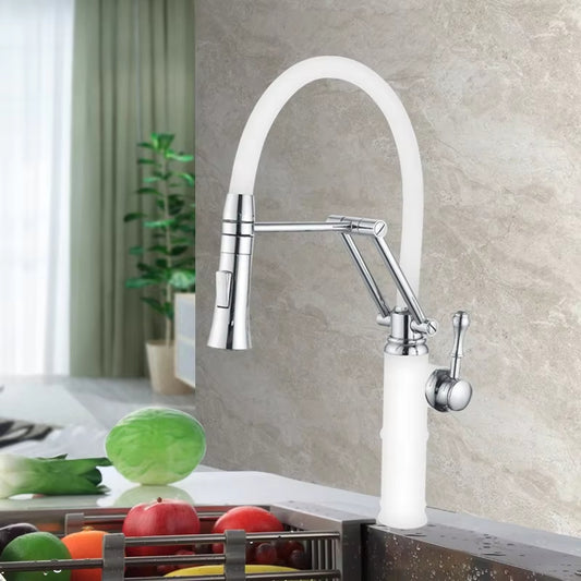 360 Degree Swivel Pull-Out Kitchen Countertop Faucet-8365