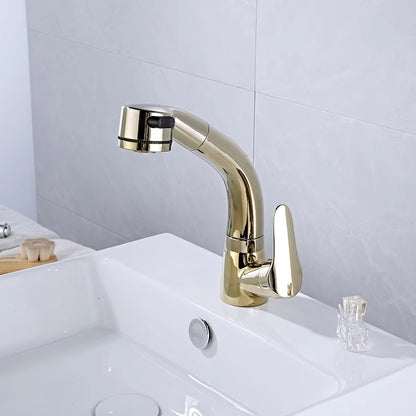 Bathroom Basin Lift Pull-Out Faucet-7505