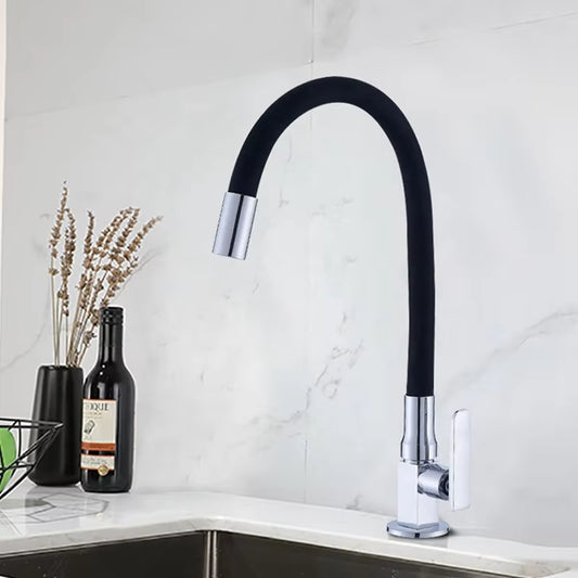 Kitchen Sink Countertop Soft Neck Flexible Swivel Faucet-8637