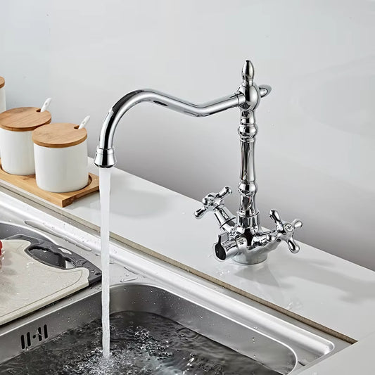 Kitchen Sink Countertop Mounted Faucet Double Handle-8903