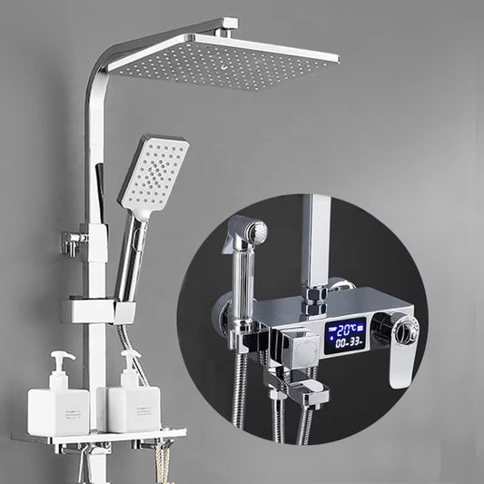 Digital Display Temperature Luxury Wall Mounted Bath And Shower Set-6030C