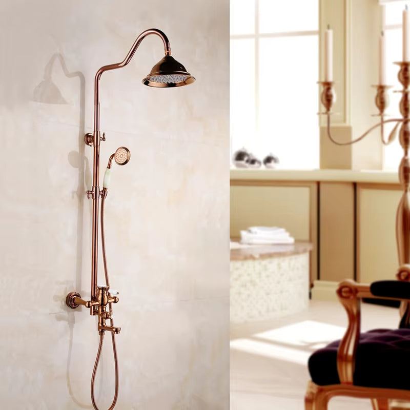Rainfall Constant Temperature Bathroom Antique Shower-6219