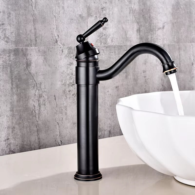 High-End Countertop Washbasin Hot And Cold Water Faucet-7077
