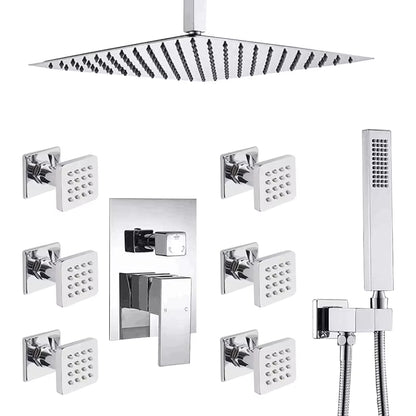 Wall Mounted Shower Set Bathroom Rain Shower Set Concealed Type-6562