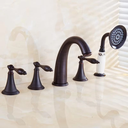 Bathroom 5 Hole Bathtub Faucet Bathroom Shower Mixer Faucet-6703