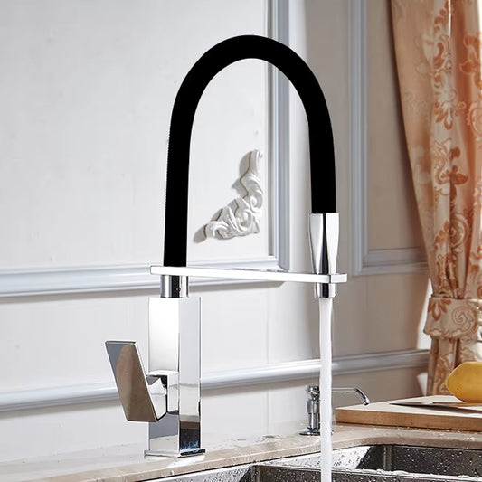 Kitchen Countertop Installation Of Flexible Faucet-8382