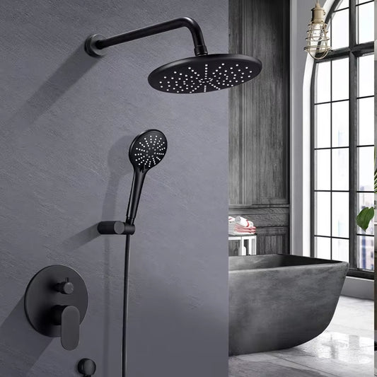 Wall Mounted Bathroom Faucet Luxury Brass Shower Set Luxury Brass Set Rain Shower Mixer Tap Set-6541