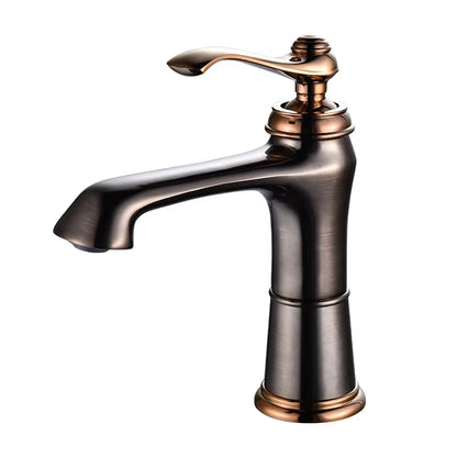 Antique Copper Finish Bathroom Vanity Sink Faucet-Z1726G