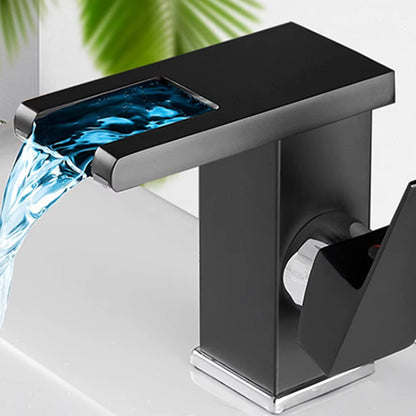 Led Luminous Bathroom Wash Basin Sink Faucet-7115