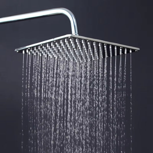 Stainless Steel Overhead Pressurized Square Large Shower Head-5531