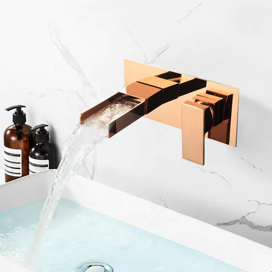 Wall Mounted Bathroom Basin Sink Waterfall Faucet-7301