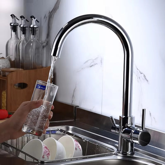 Simple High-End Kitchen Sink Single Hole Faucet-8911