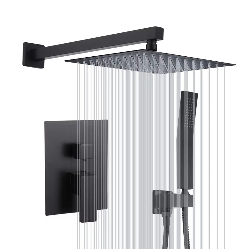 Concealed Wall Mounted 2 Function Hand Shower Set Waterfall System In-Wall Shower Set-6531