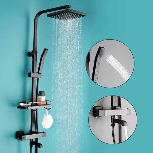 Bathroom Thermostatic Shower Faucet Set With Bathtub Faucet-6946