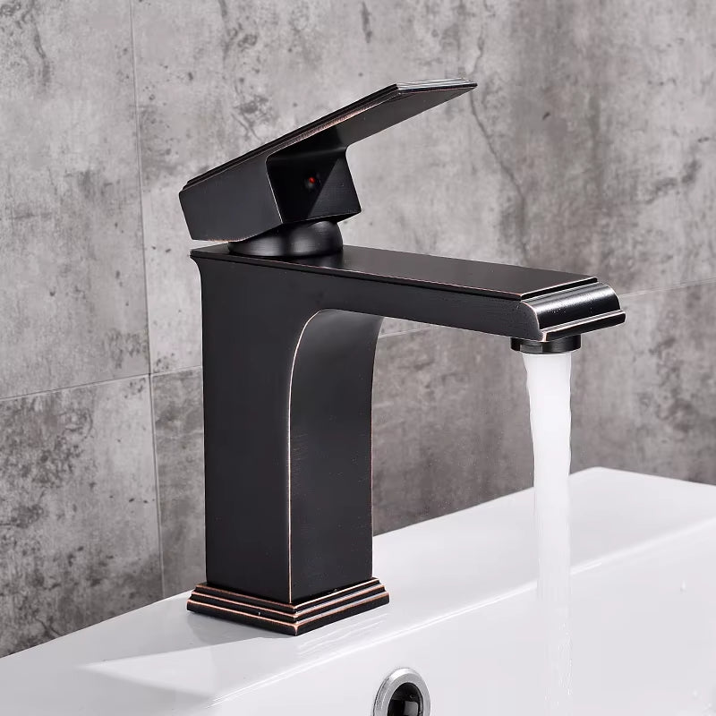 Bathroom Brass Basin Square Faucet-7073