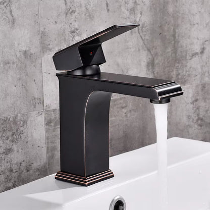 Bathroom Brass Basin Square Faucet-7073