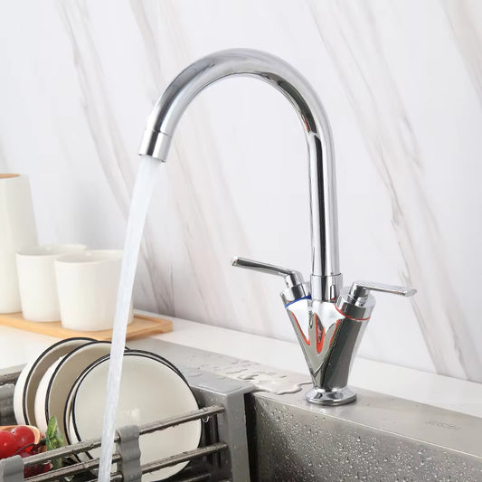 360 Degree Kitchen Countertop Mounted Faucet Dual Handle-8529