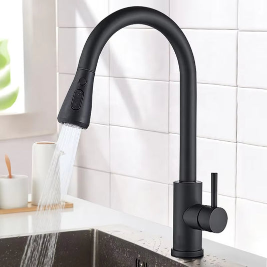 Kitchen Pull-Out Splash-Proof Rotating Vegetable And Dish Washing Switch Dual-Use Faucet-5349