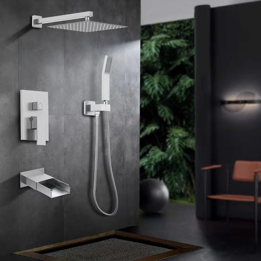 Wall Mounted Shower Set Luxury Rain Shower Hidden Shower Set-6560