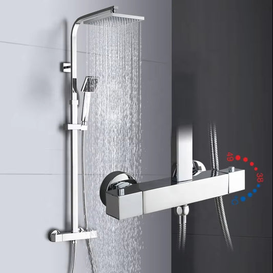 Shower Set Wall Mounted Brass Faucet Bathroom Faucet Rain Shower-6903C