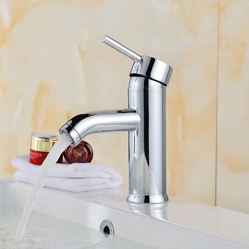 Bathroom Countertop Installation Of Hot And Cold Mixing Faucet-7173