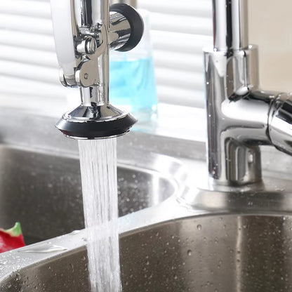 360 Degree Rotating Kitchen Countertop Double Spout Faucet-8347