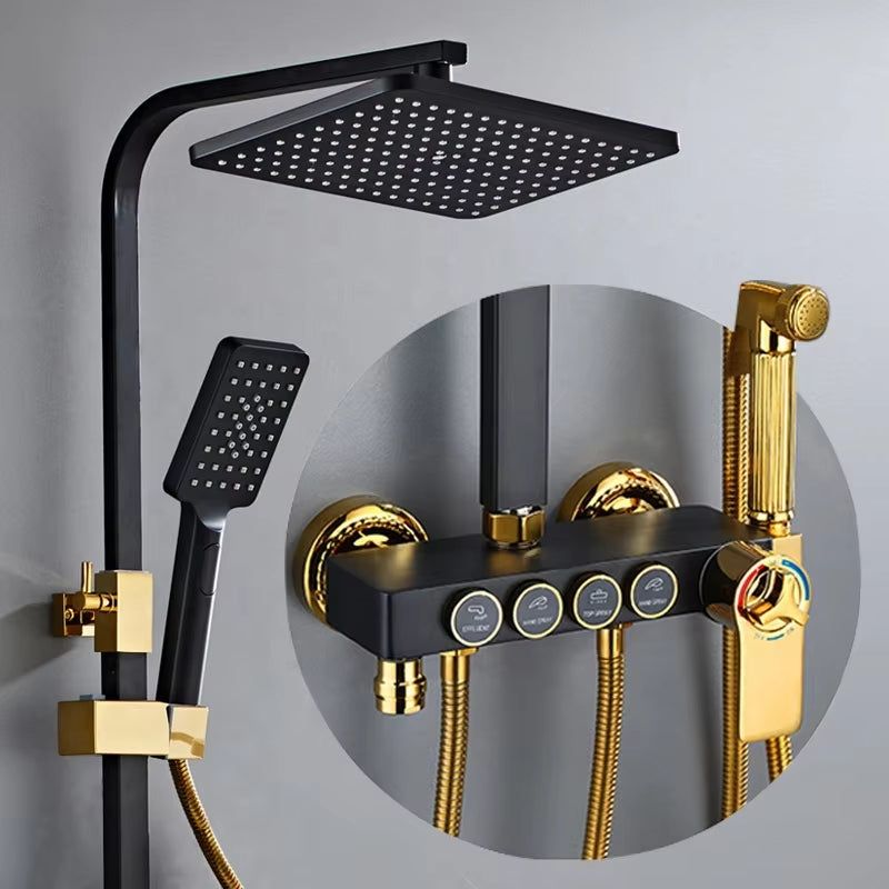 Stainless Steel Luxury Wall Mounted Bathroom Shower Set-6221