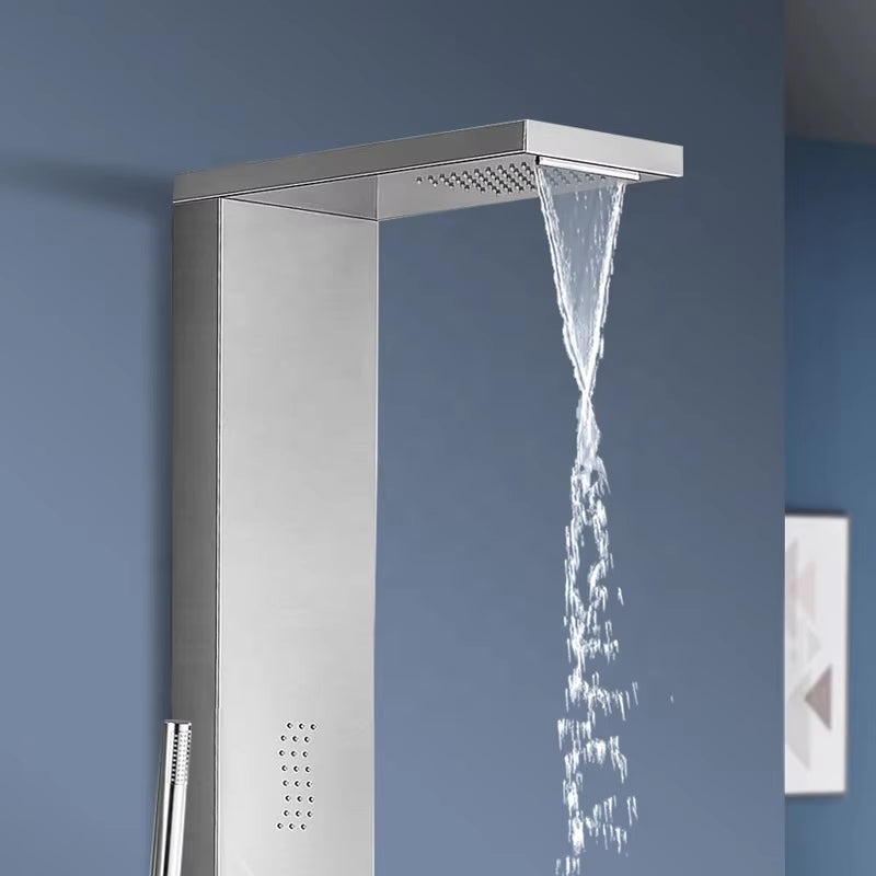 Shower Column Set Wall Mounted Waterfall Tower Massage Shower Head-6663