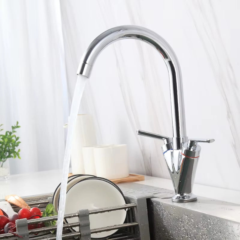 360 Degree Kitchen Countertop Mounted Faucet Dual Handle-8529