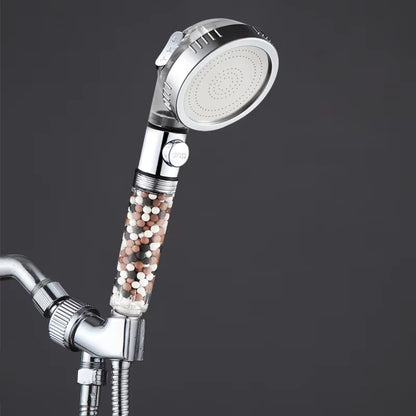 Self-Contained Filter, Pressure-Boosting And Adjustable Jet Shower Head-5536