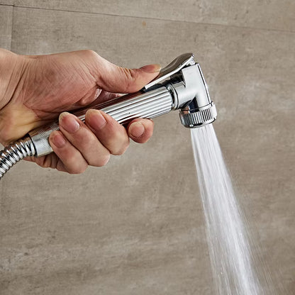 Wall Mounted Thermostatic Shower Set Round Handle With Spray Gun-6938