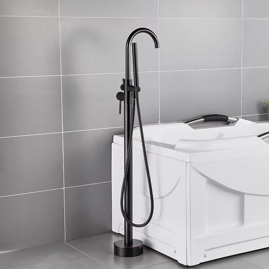 Floor Mounted Bathtub Shower Faucet Swivel Nozzle Hot And Cold Mixing Faucet-6710