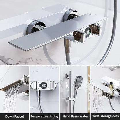 Luxury Simple Shower Set With Digital Display-6065