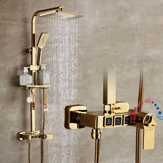 Wall Mounted Thermostatic Shower Set Shower Faucet-6935