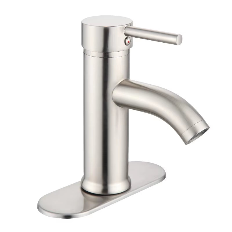 Bathroom Basin Single Hole Single Handle Faucet With Base-7290